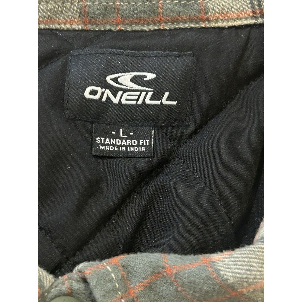 O'Neill Plaid Men's Flannel Jacket Men's size L - Picture 4 of 4